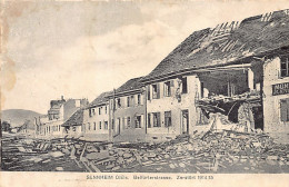 Cernay (68) 1914-15 Rue De Belfort Détruite Sennheim Belfortstrasse Zerstört 1914-15 - Cernay