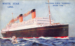 White Star Line - Paquebot Twin Screw R.M.S. Homeric Publ. Unknown - Steamers