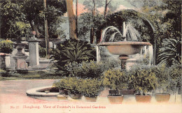 China - HONG KONG - View Of Fountain In Botanical Gardens - Publ. The Hong Kong Pictorial Postcard Co. - Chine (Hong Kong)