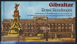 Gibraltar 1978 Silver Coronation, Castles Booklet, Mint NH, History - Kings & Queens (Royalty) - Stamp Booklets - Art .. - Königshäuser, Adel