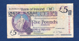 BANKNOTES-IRELAND-5-CIRCULATED SEE-SCAN - Ierland