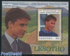 Lesotho 2000 Prince William S/s, Mint NH, History - Kings & Queens (Royalty) - Royalties, Royals