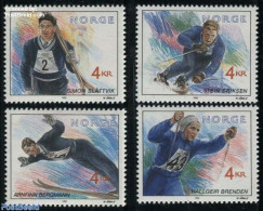 Norway 1992 Olympic Winners 4v, Mint NH, Sport - Olympic Winter Games - Skiing - Ongebruikt