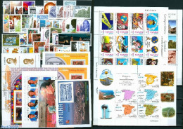 Spain 2001 Yearset 2001, Complete, 48v + 7 S/s + 3 Sheets, Mint NH, Various - Yearsets (by Country) - Ungebraucht