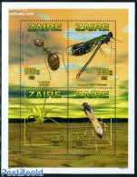 Congo Dem. Republic, (zaire) 1996 Insects 4v M/s, Mint NH, Nature - Insects - Altri & Non Classificati