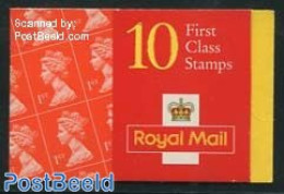 Great Britain 1997 Definitives Booklet, 10x1st, Walsall, Mint NH, Stamp Booklets - Other & Unclassified