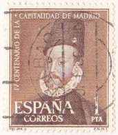 1961 - ESPAÑA -  IV CENTENARIO DE LA CAPITALIDAD DE MADRID - FELIPE II PANTOJA - EDIFIL 1389 - Gebraucht