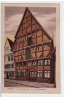 39065011 - Herford Mit Historischem Haus In Der Bruederstrasse. Karte Beschrieben Gute Erhaltung. - Herford