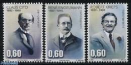 Luxemburg 2015 Famous Persons 3v, Mint NH, History - Politicians - Art - Authors - Nuovi