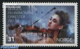 Norway 2015 Bergen Philarmonic Orchestra 1v, Mint NH, Performance Art - Music - Musical Instruments - Unused Stamps