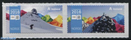 Norway 2016 Lillehammer Youth Olympics 2v S-a, Mint NH, Sport - Mountains & Mountain Climbing - Olympic Winter Games -.. - Unused Stamps