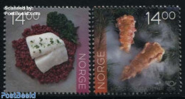 Norway 2016 Norden, Food Culture 2v, Mint NH, Health - History - Food & Drink - Europa Hang-on Issues - Nuevos