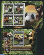 Guinea, Republic 2011 Pandas 2 S/s, Mint NH, Nature - Animals (others & Mixed) - Pandas - Other & Unclassified