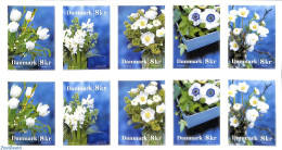 Denmark 2017 Winter Flowers M/s With 2 Sets S-a, Mint NH - Nuevos