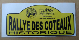 Autocollant Rallye Des Coteaux Historique 3eme Edition 2018 - Aufkleber