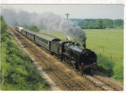 TRAINS..LOCOMOTIVE " 230 G 353 " ET LE SPECIAL VIGNEUX -LE TREPORT DE JUIN 1983 A ERAGNY -BAZINCOURT (95). - Treinen