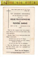 KL 5313 - PRIESTERWIJDING VAN : KAREL VAN DEN HAEGHEN - GENT 1945  ZOMERGEM - Devotieprenten