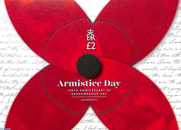 Alderney 2019 Armistice Day S/s, Mint NH, History - Nature - Flowers & Plants - World War I - WW1