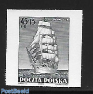 Poland 1952 Blackprints Imperforated., Mint NH, Transport - Ships And Boats - Ungebraucht