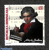 Dominican Republic 2020 Ludwig Van Beethoven 1v, Mint NH, Performance Art - Music - Art - Composers - Musik