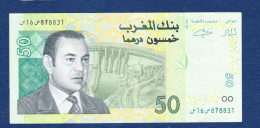 BANKNOTES-MOROCCO-50-CIRCULATED SEE-SCAN - Maroc