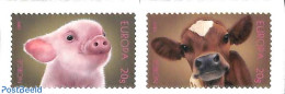 Norway 2021 Farm Animals 2v S-a, Mint NH, Nature - Cattle - Unused Stamps