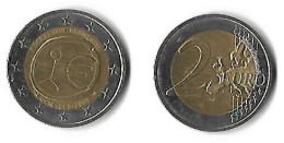 France 2009 - 2 Euro Commémorative - 10 Ans De L'euro - Francia