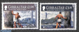 Gibraltar 2022 Europa, Myths & Legends 2v, Mint NH, History - Europa (cept) - Art - Fairytales - Fairy Tales, Popular Stories & Legends