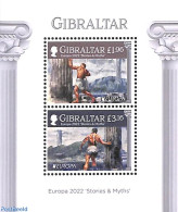 Gibraltar 2022 Europa, Myths & Legends S/s, Mint NH, History - Europa (cept) - Art - Fairytales - Contes, Fables & Légendes
