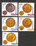 Portugal 2022 Old Coins 5v, Mint NH, Various - Money On Stamps - Ongebruikt
