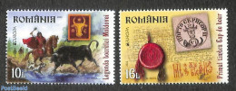Romania 2022 Europa, Myths & Legends 2v, Mint NH, History - Nature - Europa (cept) - Horses - Stamps On Stamps - Art -.. - Ongebruikt
