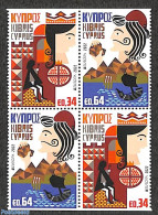 Cyprus 2022 Europa, Myths & Legends 4v From Booklet [+], Mint NH, History - Transport - Europa (cept) - Ships And Boat.. - Unused Stamps