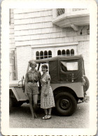 Photographie Photo Vintage Snapshot Amateur Automobile Voiture Auto Jeep - Automobiles