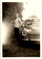 Photographie Photo Vintage Snapshot Amateur Automobile Voiture Auto Simca - Coches