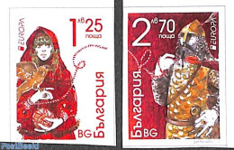 Bulgaria 2022 Europa 2v Imperforated (from Booklet), Mint NH, History - Europa (cept) - Art - Fairytales - Unused Stamps