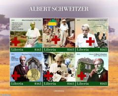 Liberia 2022 Albert Schweitzer, Mint NH, Health - History - Red Cross - Nobel Prize Winners - Native People - Rotes Kreuz