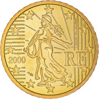 France, 50 Euro Cent, 2000, Paris, Proof / BE, FDC, Laiton, Gadoury:6., KM:1287 - France