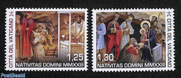 Vatican 2023 Christmas 2v, Mint NH, Religion - Christmas - Neufs