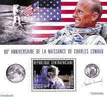 Central Africa 2020 Charles Conrad S/s, Mint NH, Transport - Space Exploration - Repubblica Centroafricana