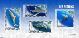 Central Africa 2023 Sharks, Mint NH, Nature - Sharks - Centraal-Afrikaanse Republiek