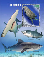 Central Africa 2023 Sharks, Mint NH, Nature - Sharks - Repubblica Centroafricana