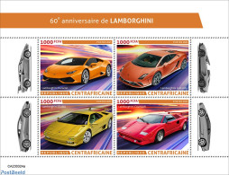 Central Africa 2023 Lamborghini, Mint NH, Transport - Automobiles - Coches