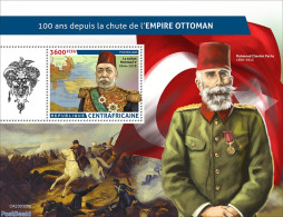 Central Africa 2023 Ottoman Empire, Mint NH, History - Nature - Militarism - Horses - Militaria