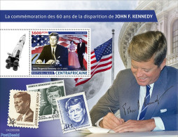 Central Africa 2023 John F. Kennedy, Mint NH, History - Transport - American Presidents - Kings & Queens (Royalty) - S.. - Familias Reales
