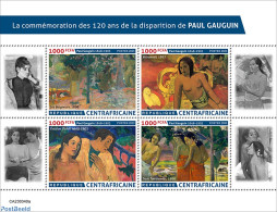 Central Africa 2023 Paul Gauguin, Mint NH, Art - Paintings - Paul Gauguin - Central African Republic