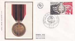 1er Jour, Médaille De La Résistance Française - Other & Unclassified