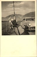 Photographie Photo Vintage Snapshot Amateur Automobile Voiture Auto Bac - Automobiles