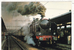 TRAINS..LOCOMOTIVE "230 G 353 ". TRAIN SPECIAL F.A.C.S. PARIS-PITHIVIERS- ORLEANS EN GARE D'AUSTERLITZ. 7 MAI 1977 - Trains