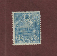 NOUVELLE CALÉDONIE  -  95 De 1905/1907 - Neuf *  - 25c. Bleu Sur Verdâtre - 2 Scan - Ongebruikt