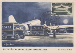 Carte  Maximum  1er  Jour   FRANCE    Journée  Du  TIMBRE    NIMES    1959 - 1950-1959